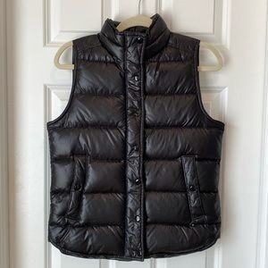 J‎ Crew Women's Down Puffer Vest - Black - Size XS
